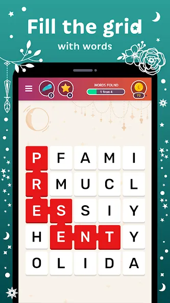 Word Catcher: Word Search [МОД Menu] Screenshot 2