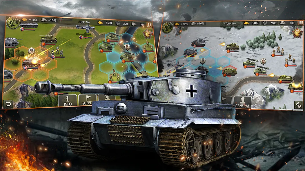 World War 2:WW2 Strategy Games (Вторая мировая война) [МОД Unlocked] Screenshot 3