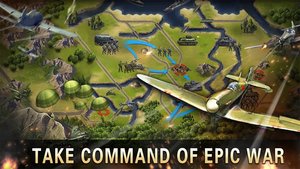 World War 2:WW2 Strategy Games (Вторая мировая война) [МОД Unlocked] Screenshot 5