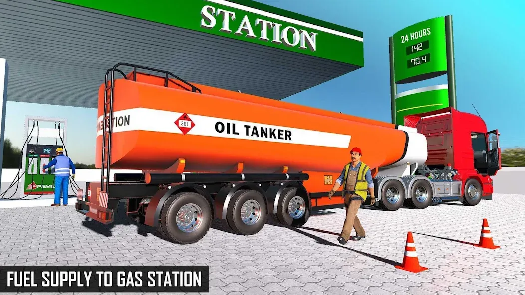 Offroad Oil Tanker Truck Games (Оффроуд Игры на машинецистерне для нефти) [МОД Unlimited Money] Screenshot 5