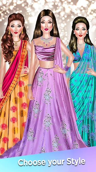 Dress Up Game-Make Up games [МОД Бесконечные монеты] Screenshot 3