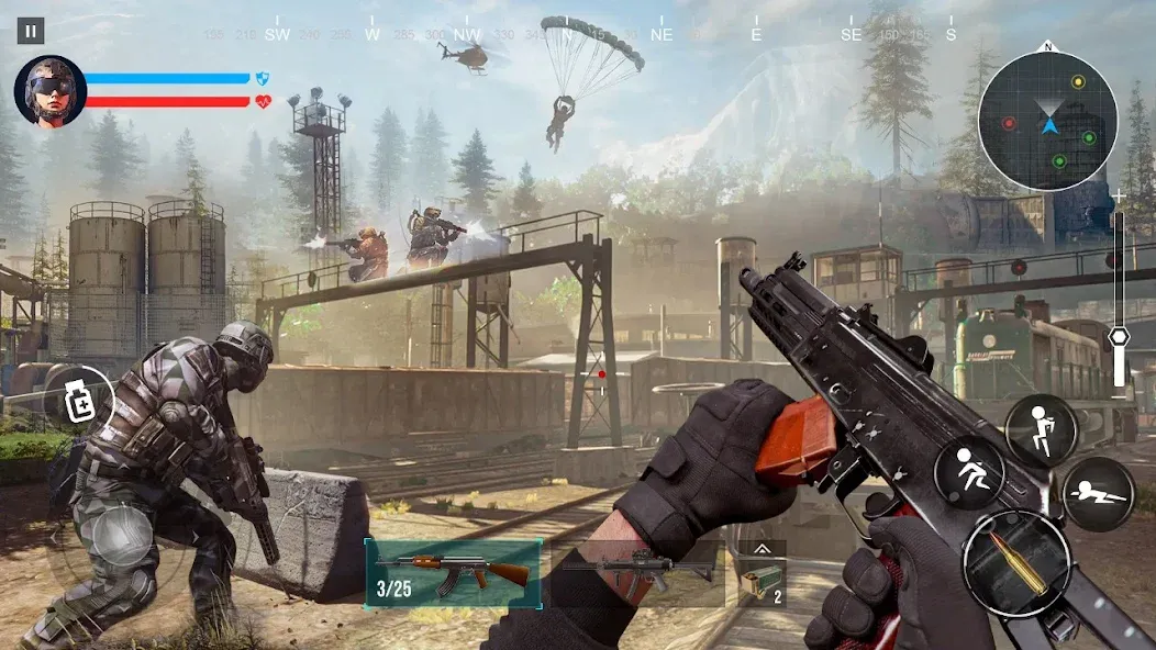 Call of Warfare FPS War Game (Кол оф Варфар ФПС Вар Дьюти) [МОД Все открыто] Screenshot 1