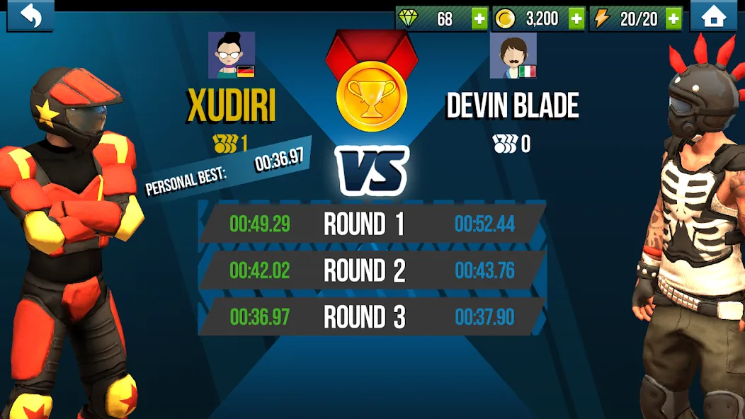 Trial Xtreme Legends (Триал Экстрим Легенды) [МОД Бесконечные монеты] Screenshot 2