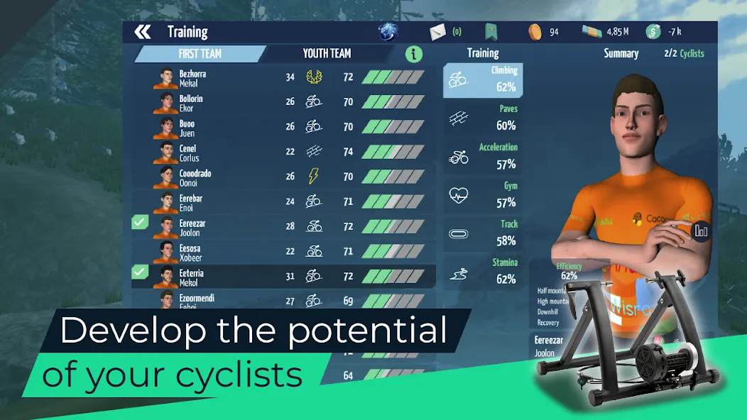 Live Cycling Manager 2023 (Лайв Сайклинг Менеджер 2023) [МОД Menu] Screenshot 4