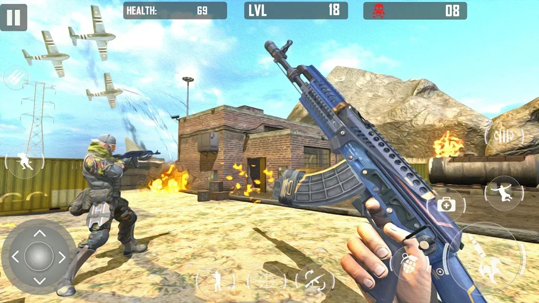 fps cover firing Offline Game (ФПС кавер стрельба Оффлайн игра) [МОД Mega Pack] Screenshot 5