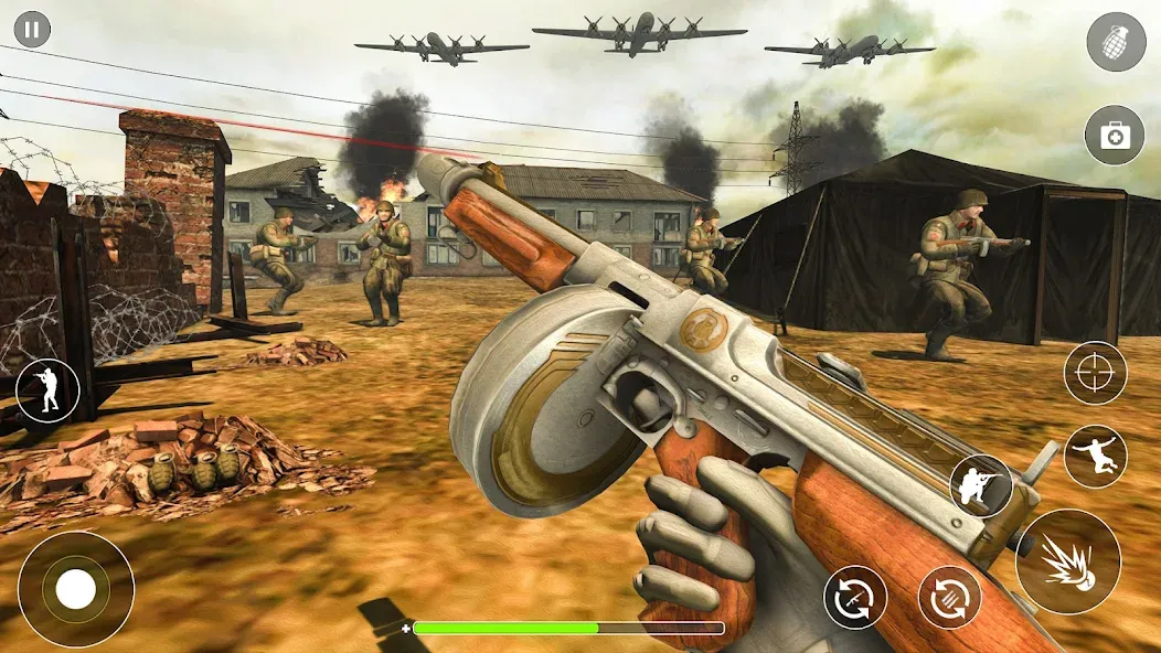 WW2 Survival Shooter :Gun fire (Вторая Мировая Война ) [МОД Бесконечные деньги] Screenshot 4