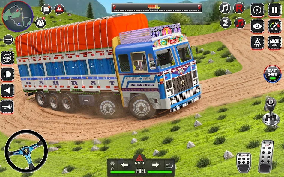 Indian Truck Drive Truck Games (Индийский грузовой симулятор) [МОД Mega Pack] Screenshot 3