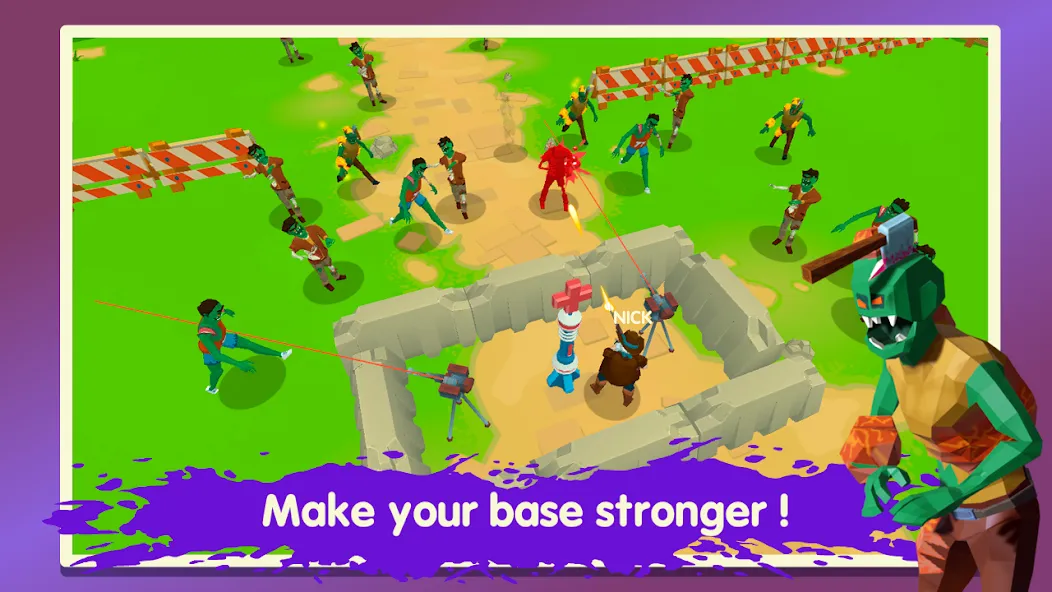 Two Guys & Zombies 3D: Online [МОД Бесконечные деньги] Screenshot 2