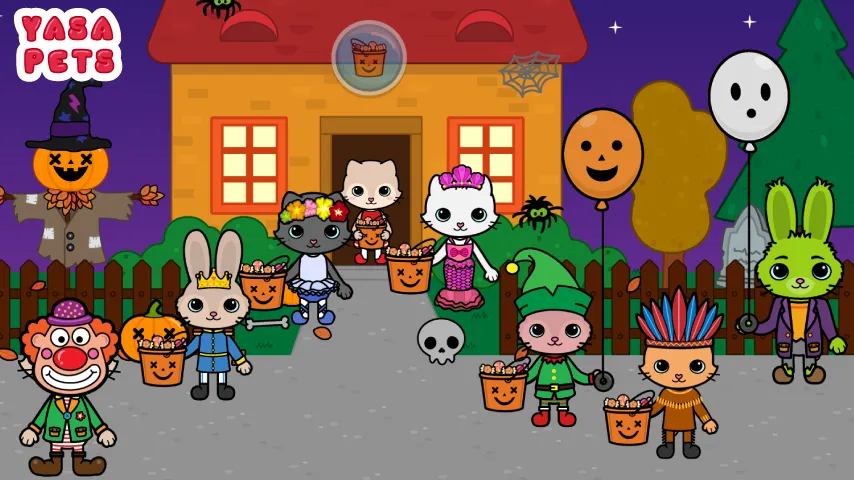 Yasa Pets Halloween (Яса Петс Хэллоуин) [МОД Бесконечные деньги] Screenshot 1