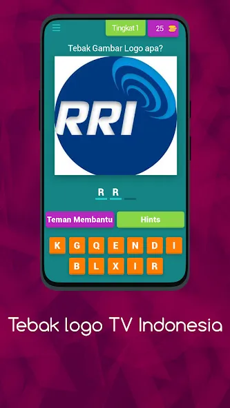 Logo TV Indonesia Asah Otakmu (Тебак Гамбар Лого ТВ) [МОД Много монет] Screenshot 1