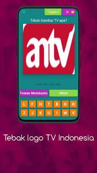 Logo TV Indonesia Asah Otakmu (Тебак Гамбар Лого ТВ) [МОД Много монет] Screenshot 3