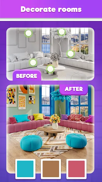 Tile Match Puzzle: Triple Game (Тайл Матч Пазл) [МОД Много денег] Screenshot 3