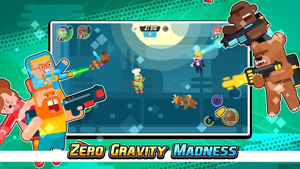 Gravity Brawl: Hero Shooter [МОД Mega Pack] Screenshot 1