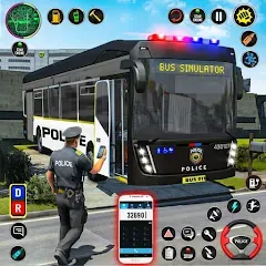 Взломанная City Bus Simulator Bus Game 3D (Полицейский автобус симулятор)  [МОД Menu]