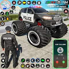 Взломанная Police Monster Truck Car Games  [МОД Unlocked]