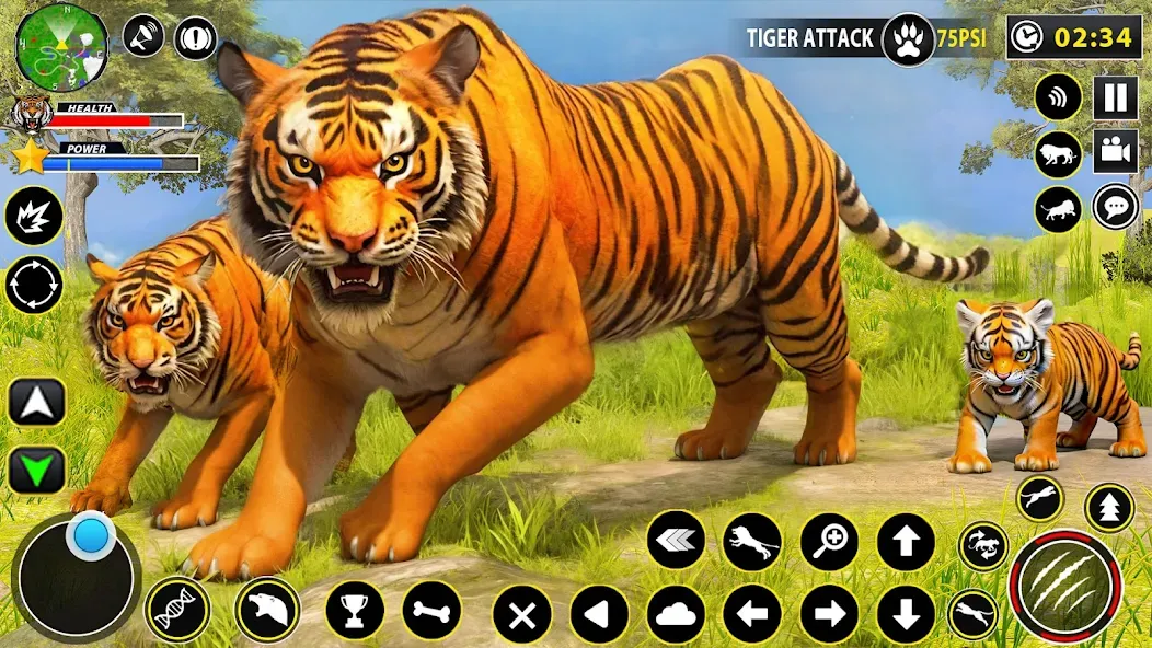 Tiger Simulator Lion games 3D (Тигровый Симулятор Игр Льва 3D) [МОД Меню] Screenshot 1