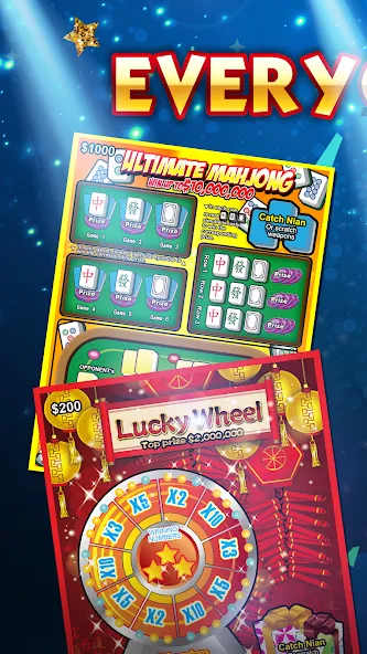 Lottery Scratch Off - Mahjong [МОД Много монет] Screenshot 1
