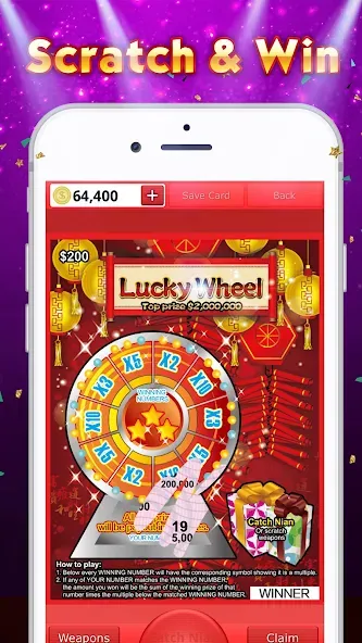 Lottery Scratch Off - Mahjong [МОД Много монет] Screenshot 5