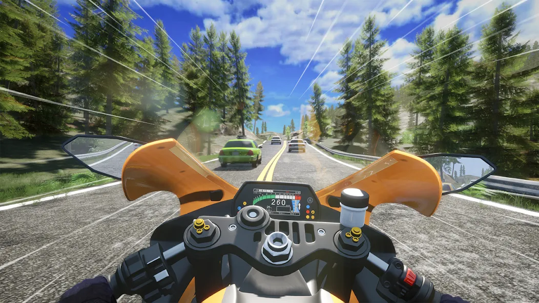 Speed Moto Dash:Real Simulator (Спид Мото Дэш) [МОД Меню] Screenshot 5
