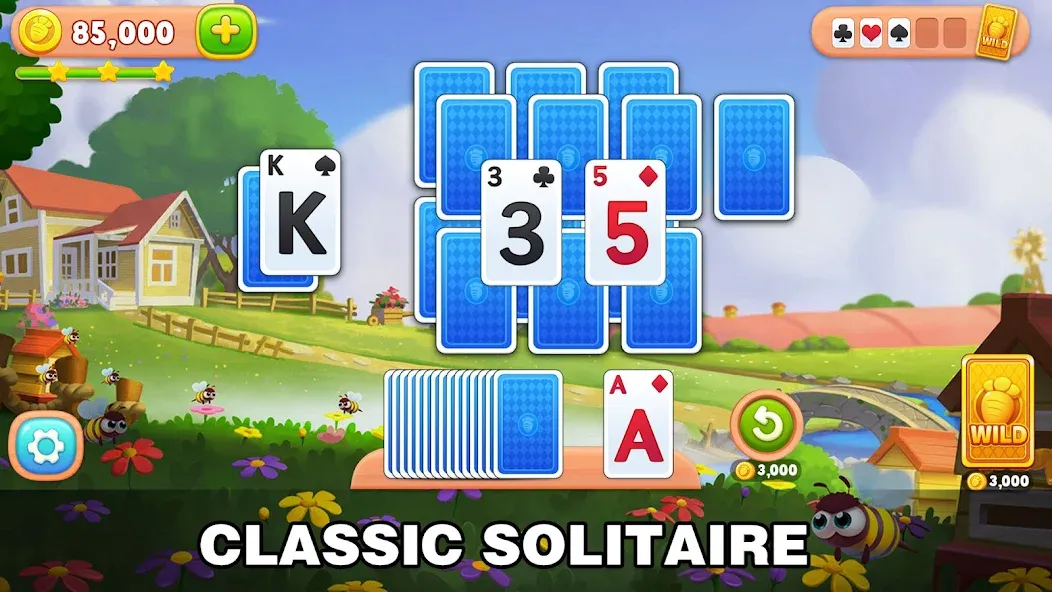 Solitaire Farm: Card Games (Соляр Фарм) [МОД Бесконечные деньги] Screenshot 1