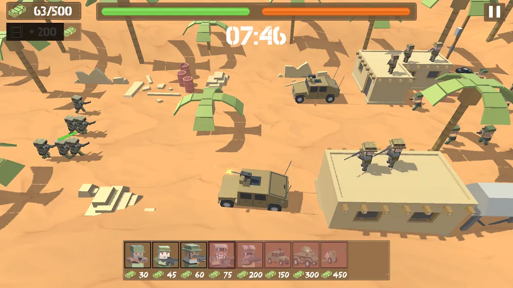 Border Wars: Army Simulator [МОД Бесконечные деньги] Screenshot 4