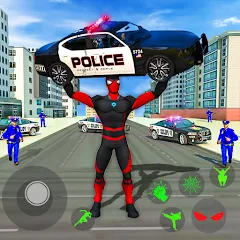 Взломанная Spider Miami Rope Hero Ninja  [МОД Все открыто]