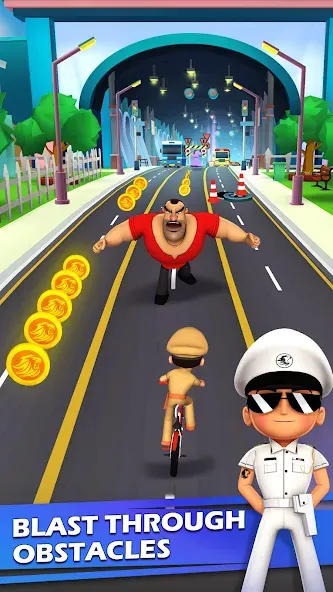 Little Singham Cycle Race (Литл Сингам Велосипедная Гонка) [МОД Unlocked] Screenshot 3