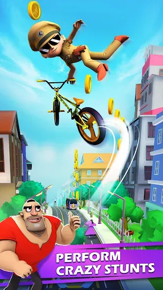 Little Singham Cycle Race (Литл Сингам Велосипедная Гонка) [МОД Unlocked] Screenshot 4