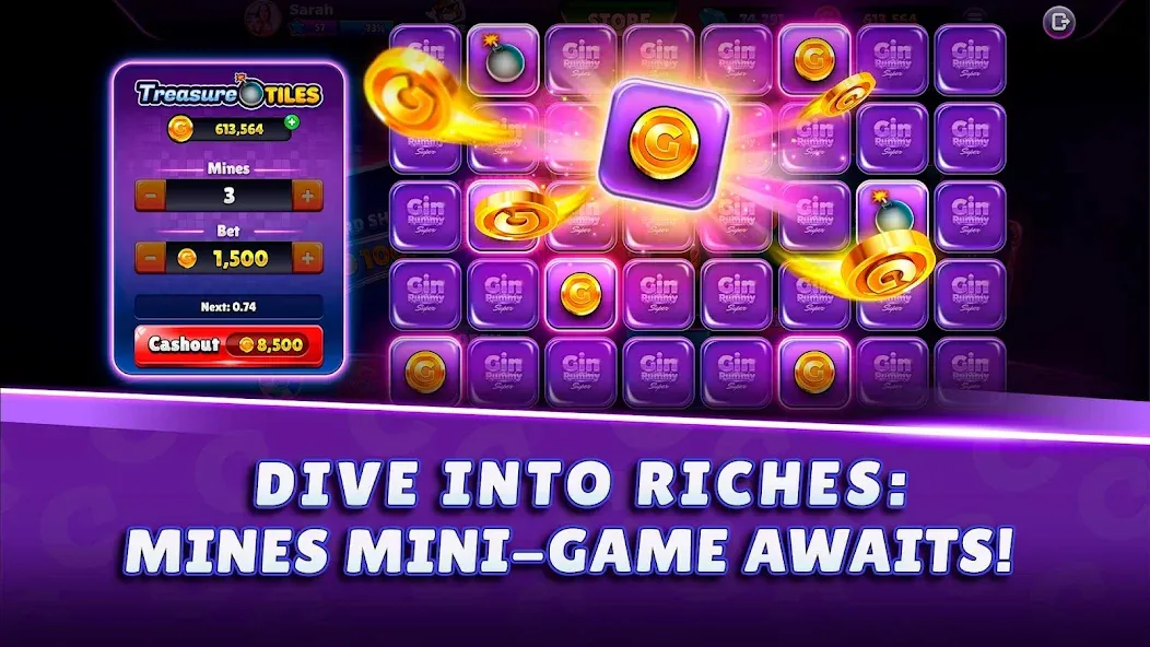 Gin Rummy Super - Card Game (Джин Рамми Супер) [МОД Menu] Screenshot 4