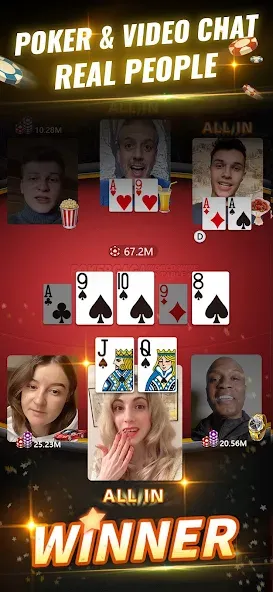 PokerGaga: Texas Holdem Live (ПокерГага) [МОД Unlocked] Screenshot 1