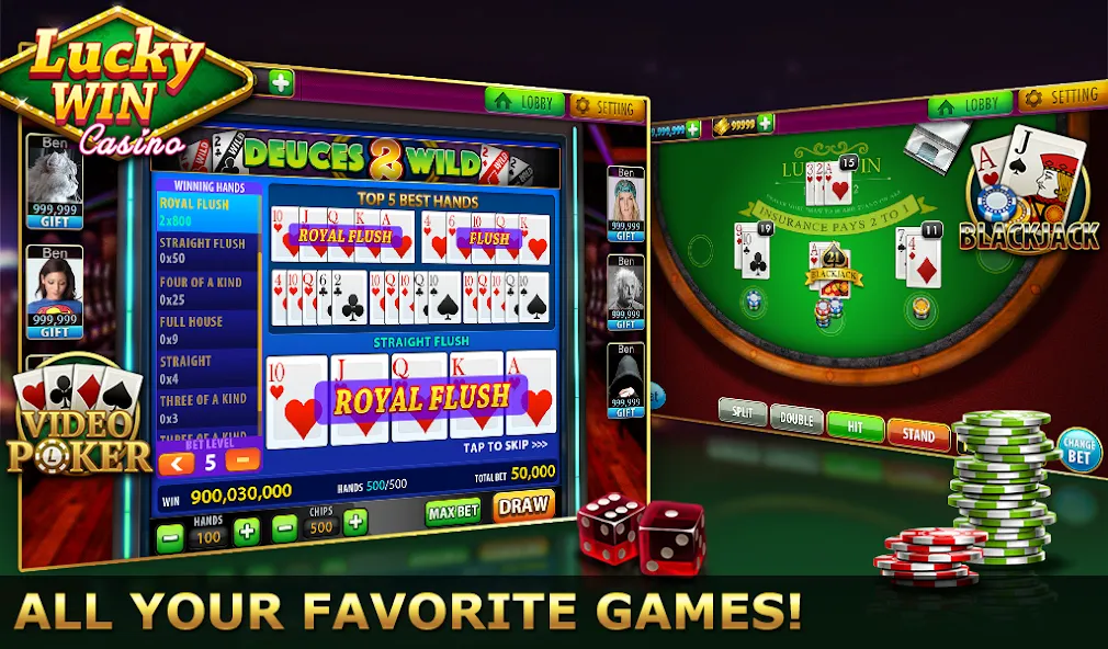 Lucky Win Casino™ SLOTS GAME (Лаки Вин казино СЛОТЫ ИГРА) [МОД Menu] Screenshot 5
