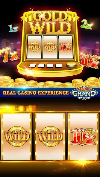 Vegas Grand Slots:Casino Games (Вегас Гранд Слоты) [МОД Бесконечные монеты] Screenshot 2
