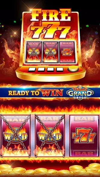 Vegas Grand Slots:Casino Games (Вегас Гранд Слоты) [МОД Бесконечные монеты] Screenshot 3