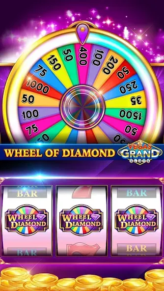 Vegas Grand Slots:Casino Games (Вегас Гранд Слоты) [МОД Бесконечные монеты] Screenshot 4