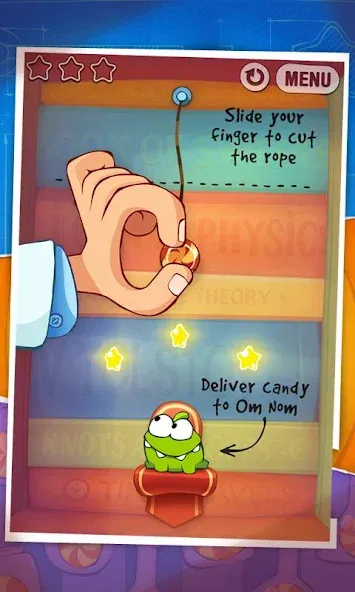 Cut the Rope: Experiments (Кат зе Роуп) [МОД Menu] Screenshot 5
