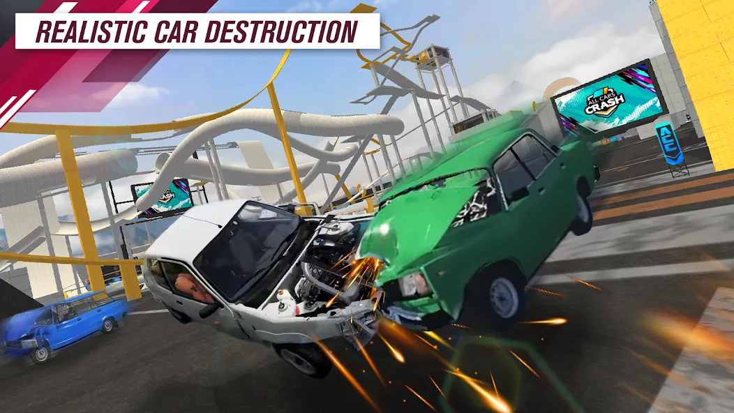 All Cars Crash (Олл Карс Краш) [МОД Menu] Screenshot 2