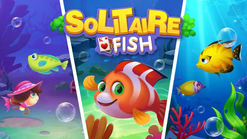 Solitaire Fish Klondike Card (Солитер Карточная игра Клондайк Фиш) [МОД Много монет] Screenshot 5