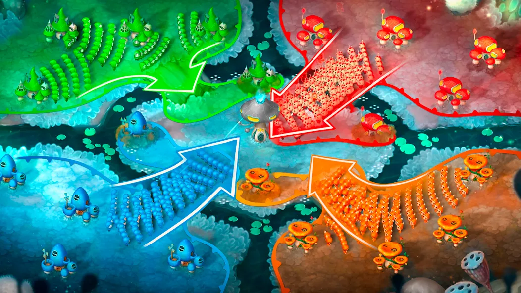 Mushroom Wars 2: RTS Strategy (Мушрум Варс 2) [МОД Все открыто] Screenshot 4