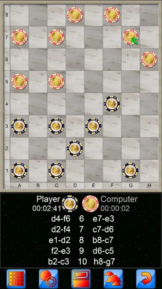 Checkers, draughts and dama [МОД Бесконечные деньги] Screenshot 5