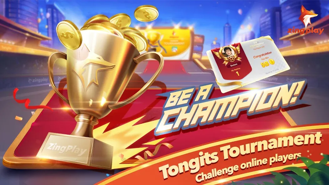 Tongits Zingplay - Card Game (Тонгитс Зингплей) [МОД Unlocked] Screenshot 2