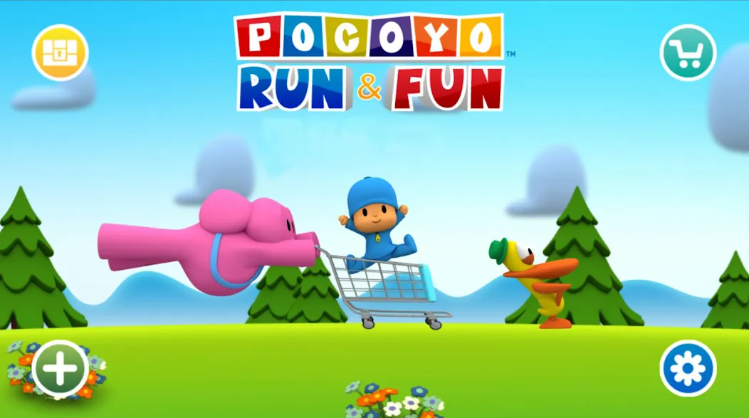 Pocoyo Run & Fun: Cartoon Jump [МОД Бесконечные деньги] Screenshot 1