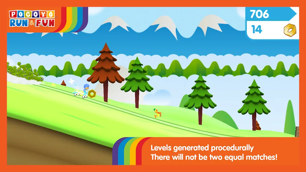 Pocoyo Run & Fun: Cartoon Jump [МОД Бесконечные деньги] Screenshot 2