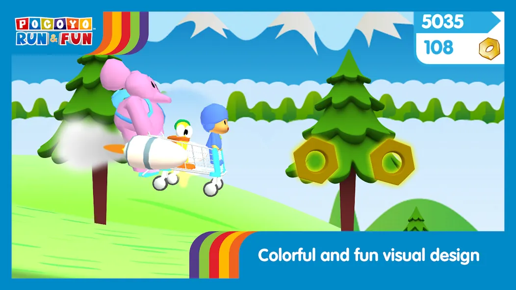 Pocoyo Run & Fun: Cartoon Jump [МОД Бесконечные деньги] Screenshot 5