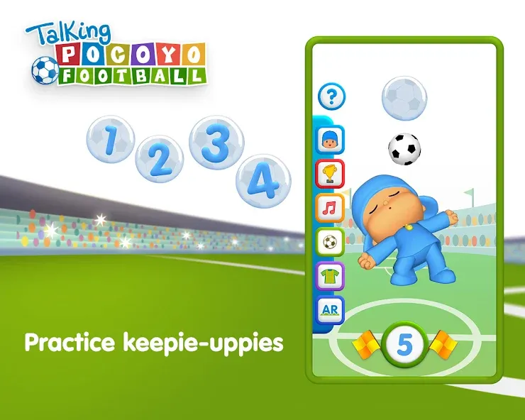 Talking Pocoyo Football [МОД Menu] Screenshot 5