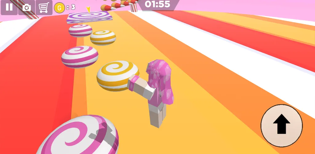 Candy Parkour Sweet girl (Кенди Паркур Свит грл) [МОД Menu] Screenshot 3