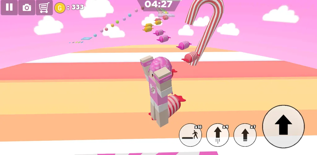 Candy Parkour Sweet girl (Кенди Паркур Свит грл) [МОД Menu] Screenshot 5