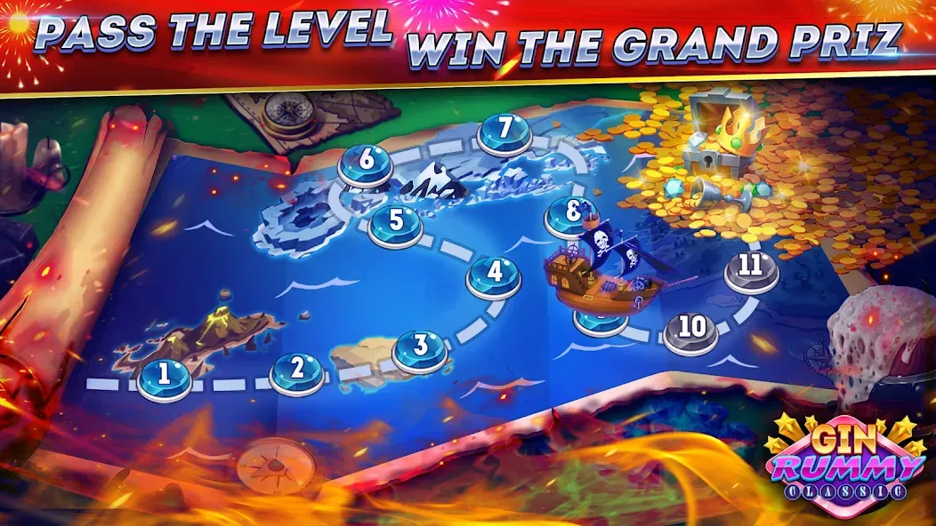 Gin Rummy Online & Offline [МОД Все открыто] Screenshot 4