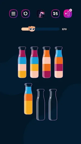 Get Color - Water Sort Puzzle [МОД Mega Pack] Screenshot 3