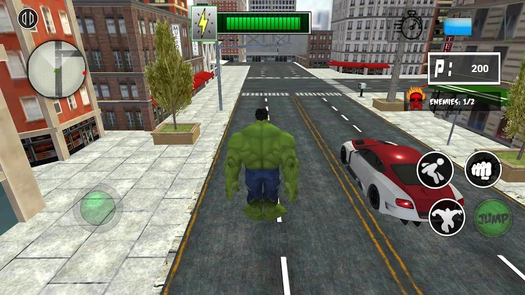 Monster Superhero: Green Fight [МОД Много денег] Screenshot 2