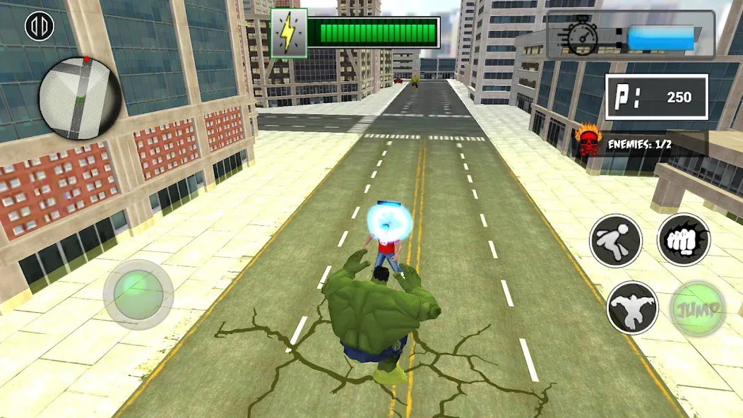 Monster Superhero: Green Fight [МОД Много денег] Screenshot 3